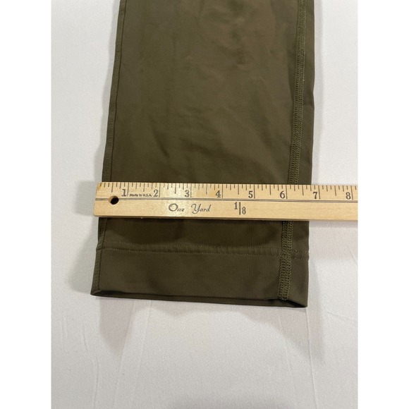 LULULEMON On The Fly Pants Dark Olive Inseam 27 inches, Size 10 - Picture 9 of 11